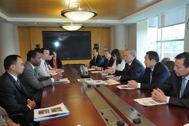 The director and the China delegation.