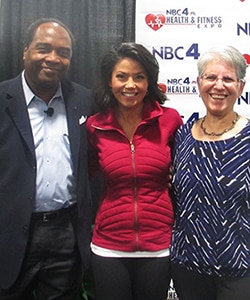 Photo of Dr. Griffen P. Rodgers, Dr. Sue Yanovski, and NBC news anchor Angie Goff