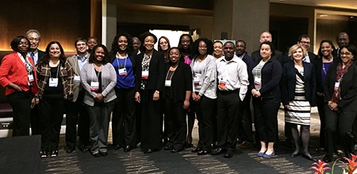 Photo of participants gathering at the 2016 annual meeting of the Network of Minority Health Research Investigators.