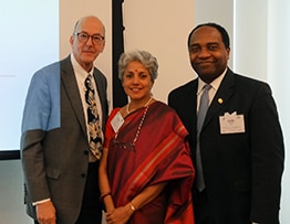 Dr. Roger Glass, Dr. Soumya Swaminathan, and Dr. Griffin Rodgers