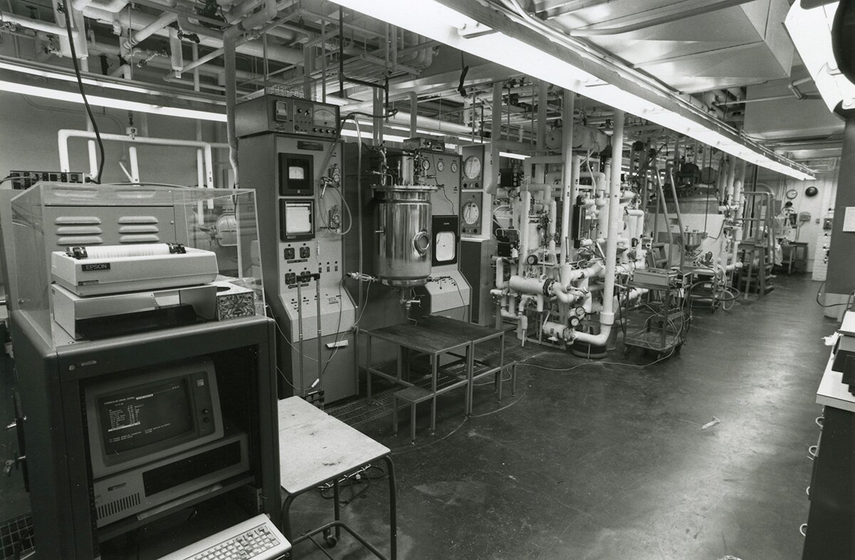 Equipment in the Biotechnology Core facility from the early 1980s