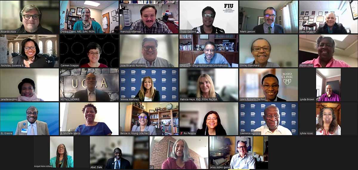 Participants from NMRI’s 2022 virtual meeting.