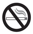 Imagen de un símbolo de no fumar.