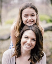 Photo of Laura and her daughter from the SHARE story.