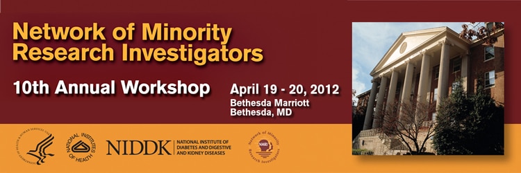 Banner for the 2012 Network of Minority Health Research Investigators 10th Annual Workshop