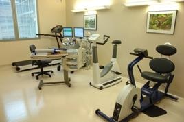 Photo of fitness room inside a lab