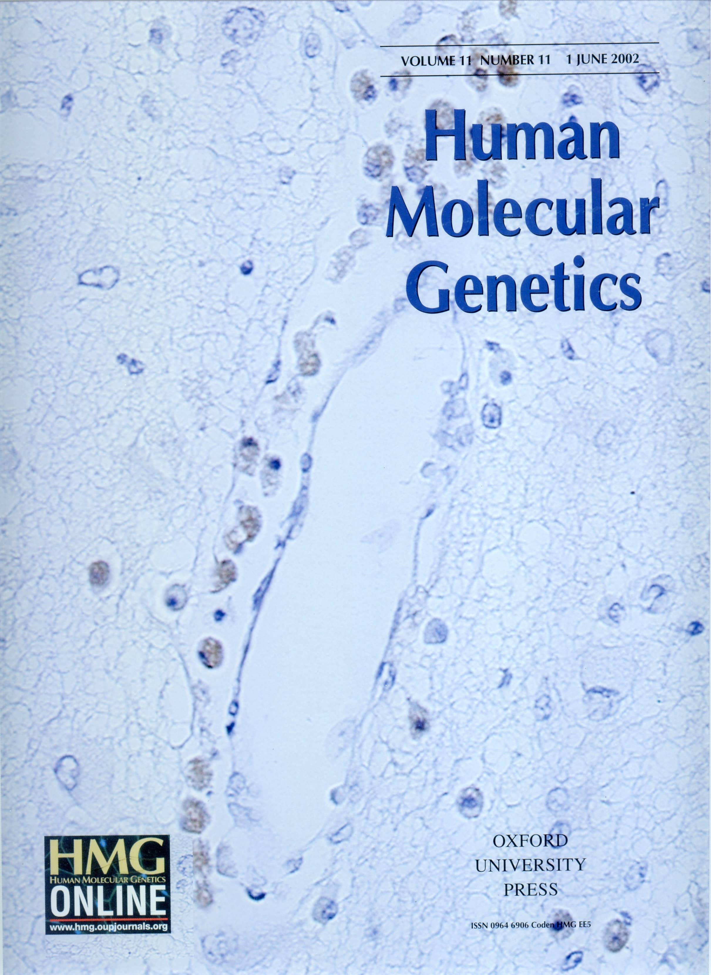 Cover of Human Molecular Genetics.