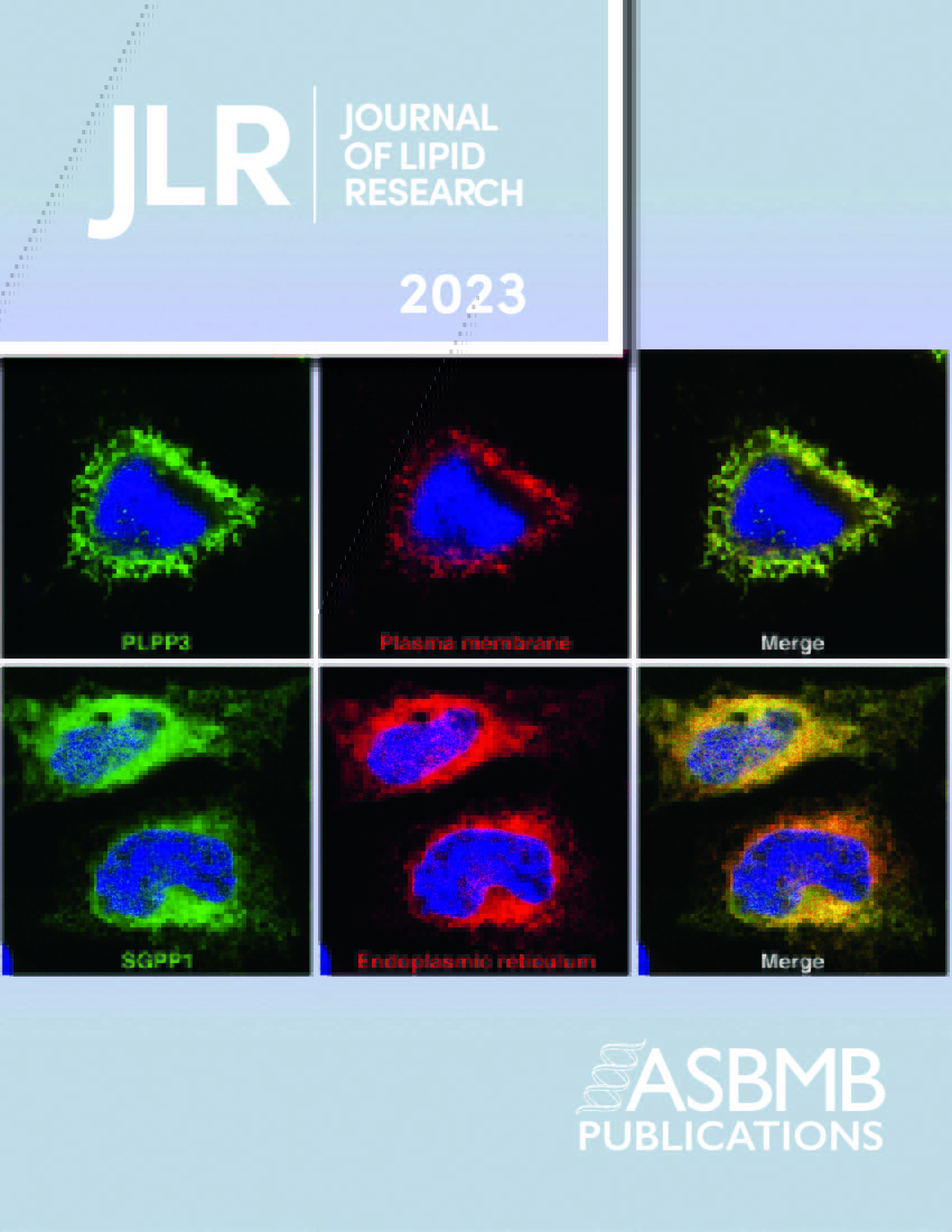 2023 cover of the Journal of Lipid Research.