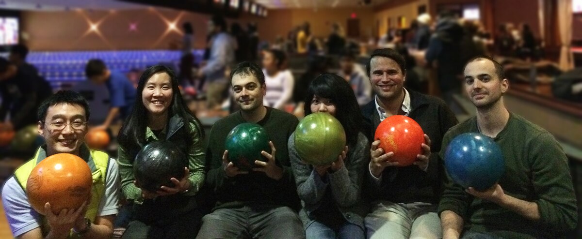 The LCDB team at the bowling alley