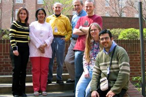 Photograph of lab members from 2004