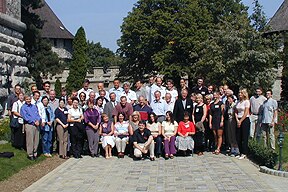 Photo of attandees at the 10th Bratislava Symposium on Saccharies, Summer 2002