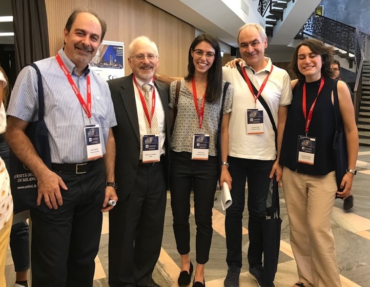 Dr. Jacobson with current and former members of the Section, at a medicinal chemistry conference