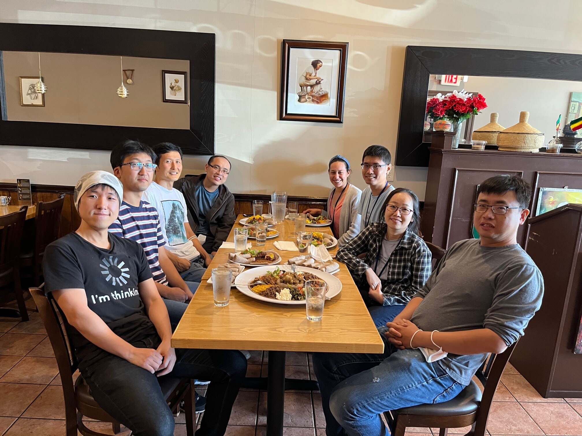 Farewell lunch for Janghyun, September 2022